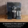 imageNinja Luxe Caf Pro Series Espresso Machine Drip Coffee Cold Brew Hot Water Integrated Tamper Builtin Grinder HandsFree Frother for Cappuccinos Lattes Americanos Dairy or NonDairy ES701Cyberspace