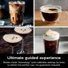 imageNinja Luxe Caf Pro Series Espresso Machine Drip Coffee Cold Brew Hot Water Integrated Tamper Builtin Grinder HandsFree Frother for Cappuccinos Lattes Americanos Dairy or NonDairy ES701Stainless Steel