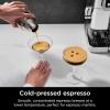 imageNinja Luxe Caf Pro Series Espresso Machine Drip Coffee Cold Brew Hot Water Integrated Tamper Builtin Grinder HandsFree Frother for Cappuccinos Lattes Americanos Dairy or NonDairy ES701Stainless Steel