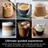 imageNinja Luxe Caf Pro Series Espresso Machine Drip Coffee Cold Brew Hot Water Integrated Tamper Builtin Grinder HandsFree Frother for Cappuccinos Lattes Americanos Dairy or NonDairy ES701Stainless Steel
