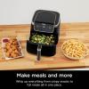 imageNinja  Air Fryer  5 QT Capacity  5in1 Air Fry Bake Roast Reheat ampamp Dehydrate  Air Crisp Technology  Nonstick Basket ampamp Crisper Plate  Grey  AF142Black