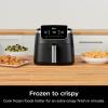 imageNinja  Air Fryer  5 QT Capacity  5in1 Air Fry Bake Roast Reheat ampamp Dehydrate  Air Crisp Technology  Nonstick Basket ampamp Crisper Plate  Grey  AF142Black