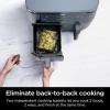 imageNinja Air Fryer Thermometer Roast Bake Air Fry Crisps Broil Reheats Keep Warm 10in1 Fries Frozen Food Veggies and Meat Quick Meals Healthy Meals Less Oil 10 QT Cyberspace DZ550GY
