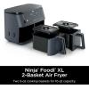 imageNinja Air Fryer Thermometer Roast Bake Air Fry Crisps Broil Reheats Keep Warm 10in1 Fries Frozen Food Veggies and Meat Quick Meals Healthy Meals Less Oil 10 QT Cyberspace DZ550GY