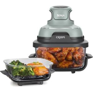 imageNinja Crispi 4in1 Portable Glass Air Fryer Sage Green