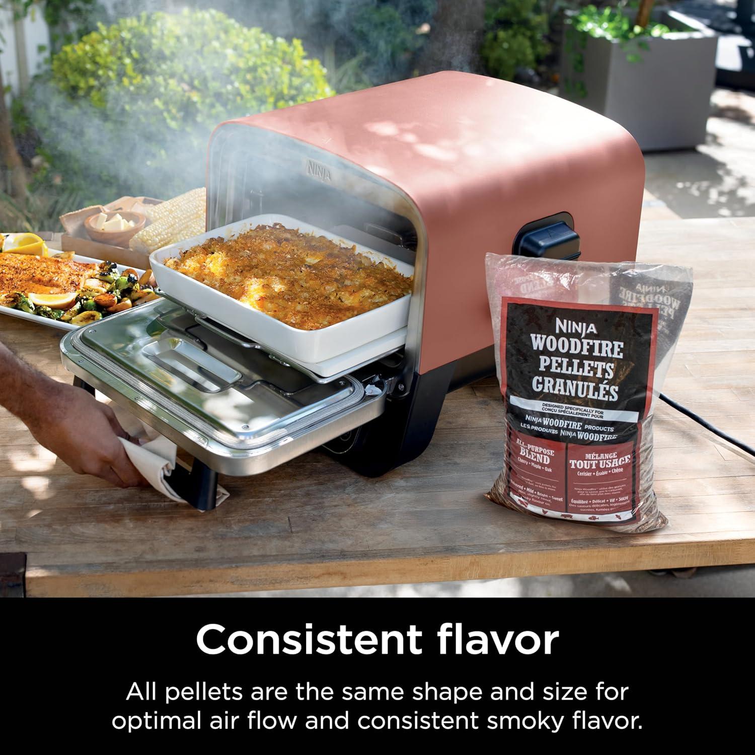 imageNinja Woodfire Pellets All Purpose Blend 5lb Bag 100 Real Wood Only Compatible with Ninja Woodfire Grills ampamp Ovens All Purpose Blend XSKOP5APAll Purpose Blend