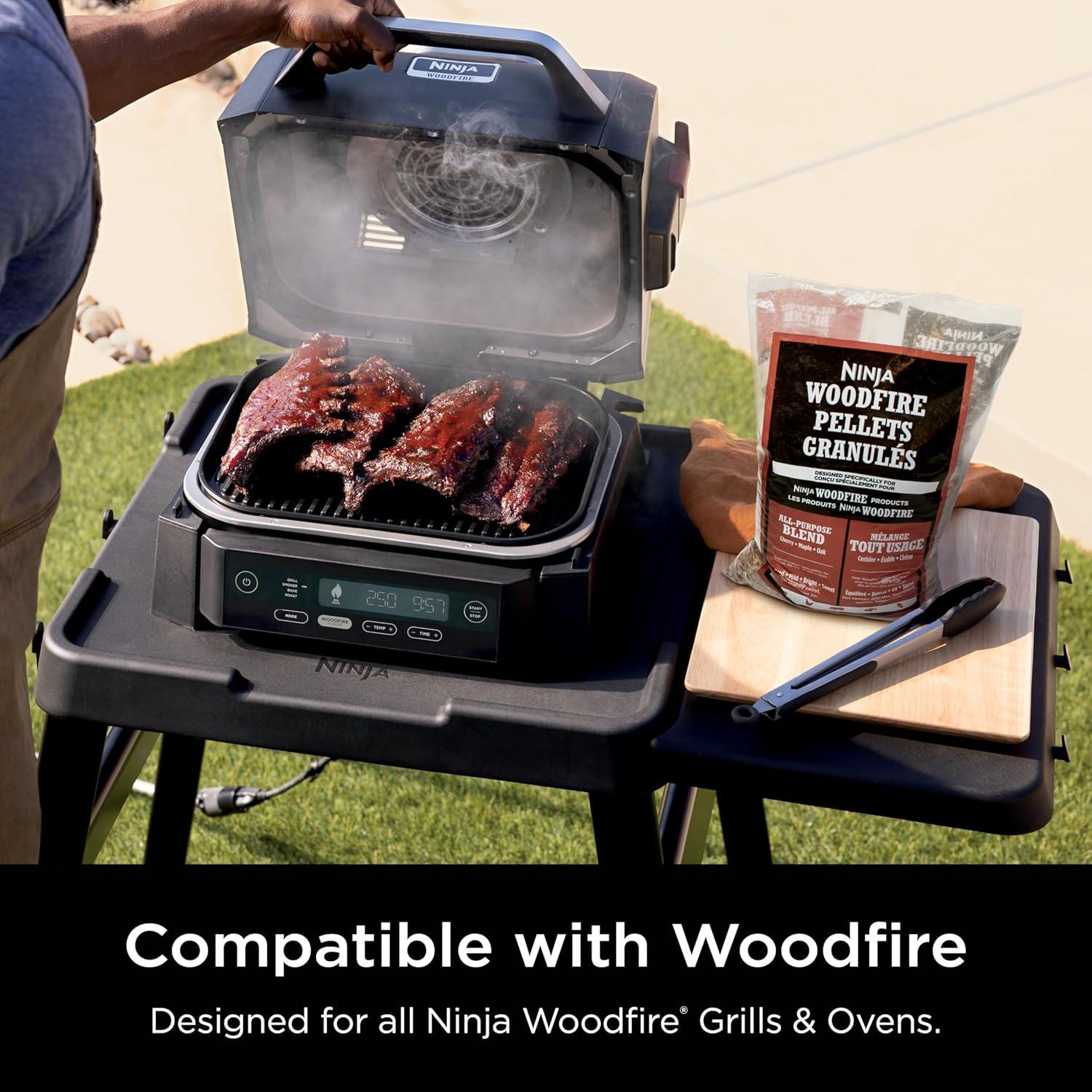 imageNinja Woodfire Pellets All Purpose Blend 5lb Bag 100 Real Wood Only Compatible with Ninja Woodfire Grills ampamp Ovens All Purpose Blend XSKOP5APAll Purpose Blend