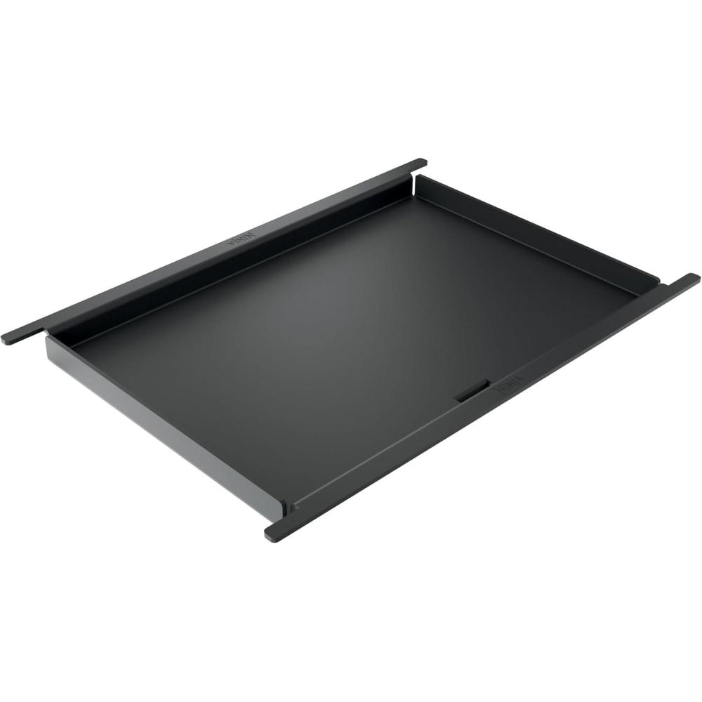 imageNinja FlexFlame Upgrades Premium Full Griddle ProfessionalGrade Carbon Steel FullSize Griddle Plate with Grease Drain RustResistant Even Heat Compatible with Ninja FlexFlame XSKFULGRIDLE