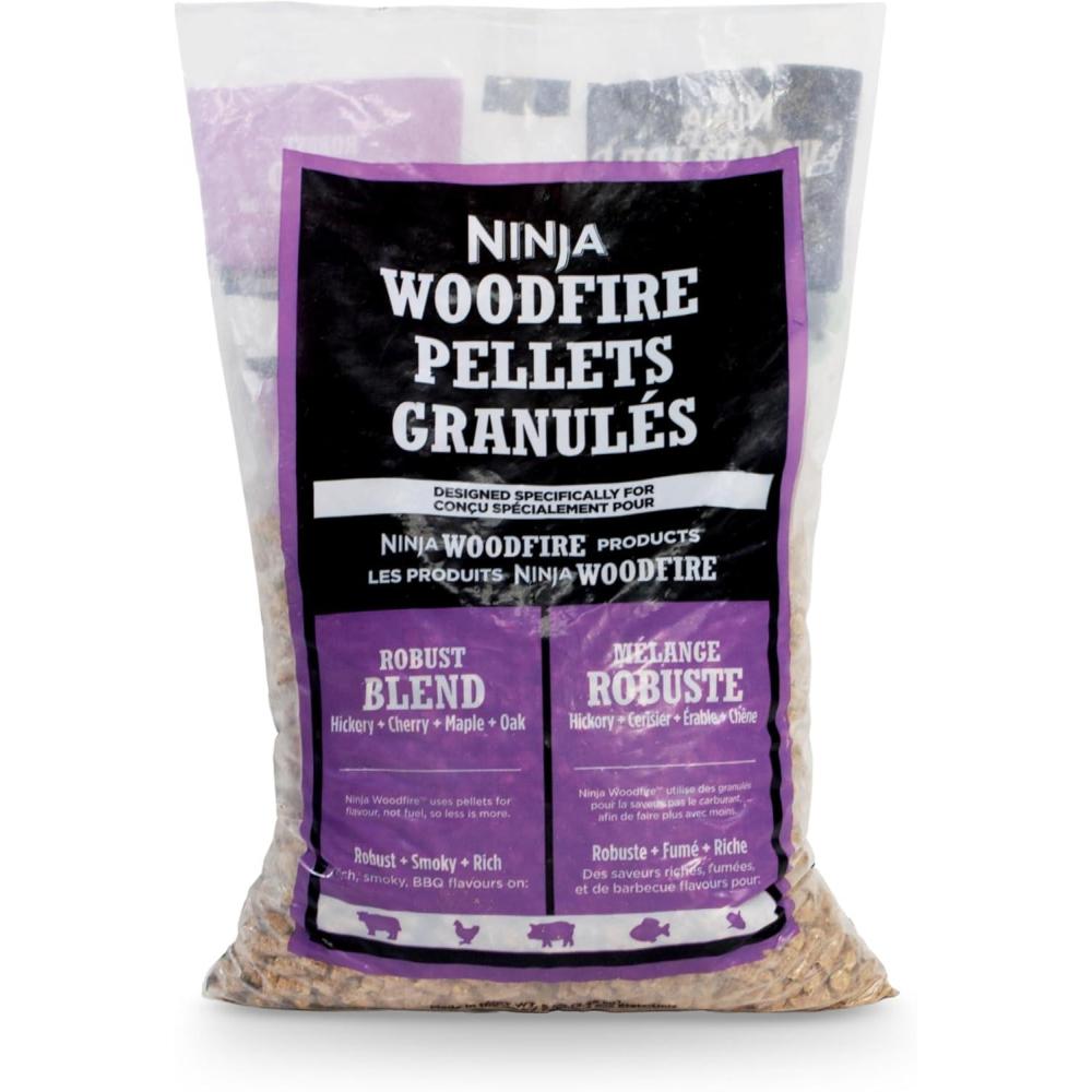imageNinja Woodfire Pellets Robust Blend 5lb Bag 100 Real Wood Pellets Rich Classic BBQ Smoked Flavors Compatible with All Ninja Woodfire Products XSKOP5R