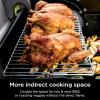 imageNinja FlexFlame Upgrades Expandable Roast ampamp Smoke Rack More Indirect Cooking Space Durable Stainless Steel Holds Up to 15lbs Compatible with PG300 Series XSKFLDINDRCTRK