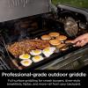 imageNinja FlexFlame Upgrades Premium Full Griddle ProfessionalGrade Carbon Steel FullSize Griddle Plate with Grease Drain RustResistant Even Heat Compatible with Ninja FlexFlame XSKFULGRIDLE