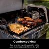 imageNinja FlexFlame Upgrades Premium Half Griddle ProfessionalGrade Carbon Steel Griddle Plate with Grease Drain RustResistant Combo Cook Even Heat Compatible FlexFlame XSKHLFGRIDLE