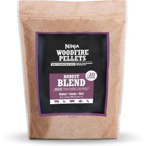 imageNinja Woodfire Pellets All Purpose Blend 5lb Bag 100 Real Wood Only Compatible with Ninja Woodfire Grills ampamp Ovens All Purpose Blend XSKOP5APRobust Blend