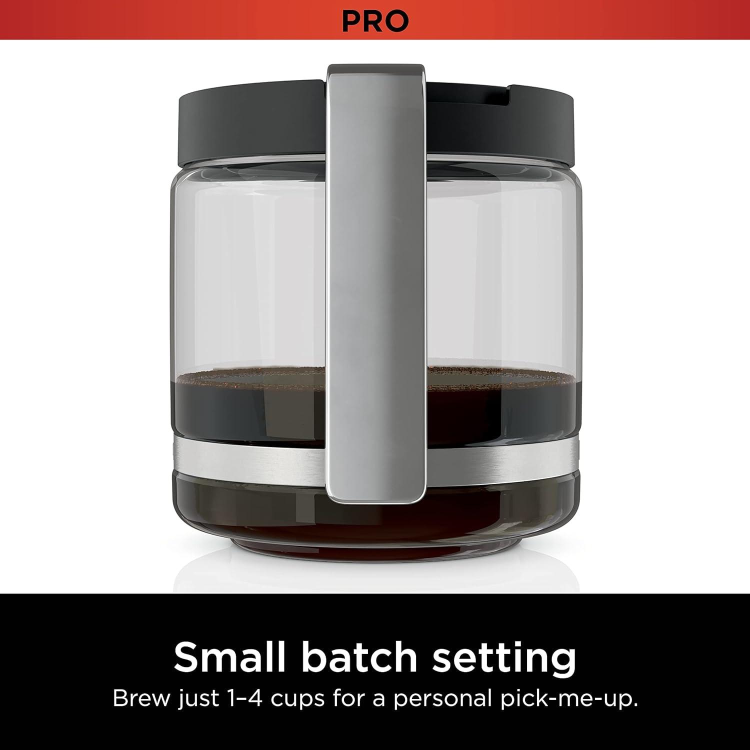 imageNinja 70 oz Glass Carafe with BrewThrough Lid for Ninja Programmable ZL 14Cup Coffee Maker DCM200 DCM201 BPA Free Dishwasher Safe 785KKU200