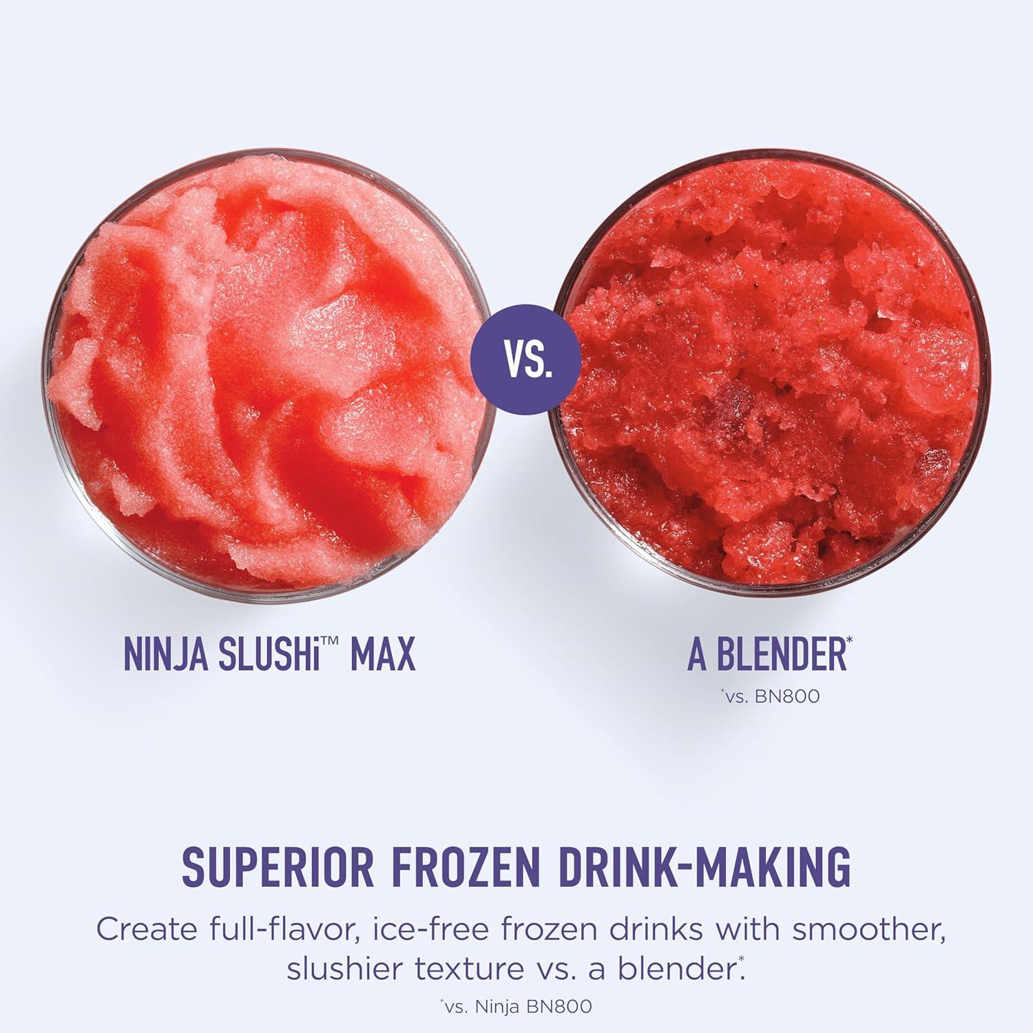 imageNinja SLUSHi MaxXXL Smart Frozen Drink Maker No Ice Needed  IngredientSensing Technology  6 Programs  Perfect Temp ampamp Texture up to 12 hours  PartySized 150oz Capacity  Soft Sage  FS605SG