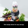 imageNinja BL450C Nutri Pro Personal Blender For Juices Shakes ampamp Smoothies 18 and 24 Oz cups BlackSilver 900W Canadian Version