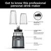 imageNinja BN400C Personal NutriBlender Pro with AutoiQ Technology Silver 1000WBlender
