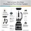imageNinja BN801 Professional Plus Kitchen System with Auto IQ 1400 Wp  Gray Renewed