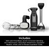 imageNinja CI100C Foodi Power Mixer System Immersion Blender and HandMixer Combo Black
