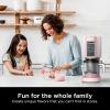 imageNinja CREAMi Ice Cream Maker for Gelato Mixins Milkshakes Sorbet Smoothie Bowls 7 OneTouch Programs with 2 Pint Containers ampamp Lids Compact Size Perfect for Kids Blueberry Mint NC301MTStrawberry