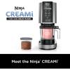 imageNinja CREAMi Ice Cream Maker for Gelato Mixins Milkshakes Sorbet Smoothie Bowls 7 OneTouch Programs with 2 Pint Containers ampamp Lids Compact Size Perfect for Kids Blueberry Mint NC301MTSilver