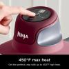 imageNinja FN100RD Crispi Air Fryer Microwave Freezer ampamp Dishwasher Safe Non Toxic Glass Portable Cooking System 4 QT ampamp 5 Cup Glass Containers with Storage Lids Easy Meals Cherry RenewedCherry