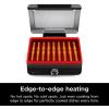 imageNinja GR100 Sizzle Smokeless Indoor Grill with Nonstick Grill Plate DishwasherSafe Removable Mesh Lid 500F Max Heat Even EdgetoEdge Cooking Black RenewedSizzle Indoor Grill