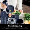imageNinja NeverClog Cold Press Juicer Powerful Slow Juicer with Total Pulp Control Countertop Electric 2 Pulp Functions Dishwasher Safe 2nd Generation BlueNavy JC151NVBlueberry