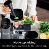 imageNinja NeverClog Cold Press Juicer Powerful Slow Juicer with Total Pulp Control Countertop Electric 2 Pulp Functions Dishwasher Safe 2nd Generation BlueNavy JC151NVCharcoal