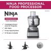 imageNinja Professional Plus Food Processor 850Watts With AutoiQ Preset Programs Chop Puree Dough Slice Shred With a 9Cup Capacity and a Silver Stainless Finish BN600C  Canadian Version RenewedNew Version