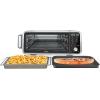 imageNinja SP201FT205CO Digital Air Fry Pro Countertop 8in1 Oven with Extended Height XL Capacity Flip Up ampamp Away Basket Wire Rack Crumb Tray Silver Black Renewed