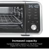 imageNinja SP201FT205CO Digital Air Fry Pro Countertop 8in1 Oven with Extended Height XL Capacity Flip Up ampamp Away Basket Wire Rack Crumb Tray Silver Black Renewed