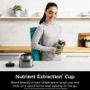 imageNinja SS150 TWISTi Blender DUO HighSpeed 1500 WP Smoothie Maker ampamp Nutrient Extractor 3 Functions Smoothie Frozen Drinks ampamp Bowls smartTORQUE 34oz Pitcher ampamp 18oz ToGo Cup Cloud Silver