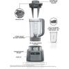 imageNinja SS150 TWISTi Blender DUO HighSpeed 1500 WP Smoothie Maker ampamp Nutrient Extractor 3 Functions Smoothie Frozen Drinks ampamp Bowls smartTORQUE 34oz Pitcher ampamp 18oz ToGo Cup Cloud Silver