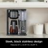 imageNinja Specialty Coffee Maker Hot ampamp Iced Coffee 6 Brew Styles 8 Sizes Small Cup to Travel Mug 10Cup Carafe FoldAway Frother Permanent Filter Removable Reservoir Stainless Black CM405A