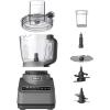 imageNinja BN600 Professional Plus Food Processor 850 Watts 3 Functions for Chopping Slicing ampamp Dough with 9Cup Processor Bowl 3 Blades Food Chute ampamp Pusher Silver