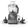 imageNinja Professional Plus Food Processor 1000PeakWatts with AutoiQ Preset Programs Chop Puree Dough Slice Shred with a 9Cup Capacity and a Silver Stainless Finish BN601C  Canadian Version