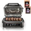 imageNinja Woodfire ProXL Outdoor Grill ampamp Smoker Thermometer 4in1 Master Grill BBQ Smoker Outdoor Air Fryer Bake Portable Electric Grill Renewed Dark Grey