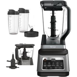 imageNinja BN801 Professional Plus Kitchen System with Auto IQ 1400 Wp  Gray Renewed