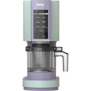 imageNinja CREAMi Ice Cream Maker for Gelato Mixins Milkshakes Sorbet Smoothie Bowls 7 OneTouch Programs with 2 Pint Containers ampamp Lids Compact Size Perfect for Kids Blueberry Mint NC301MTBlueberry Mint