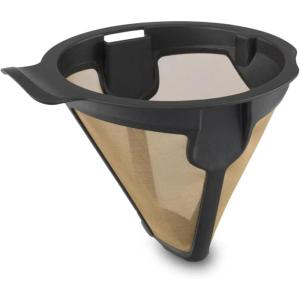 imageNinja Coffee Permanent Filter for Hot and Cold Brewed System for Coffee Grounds Gold Tone Filter Compatible with CP307 119KKWCP30