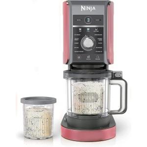 imageNinja NC501 CREAMi Deluxe 11in1 Ice Cream ampamp Frozen Treat Maker for Ice Cream Sorbet Milkshakes Frozen Drinks ampamp More 2 XL Family Size Pint Containers Blue RenewedNC501HRD