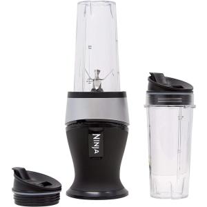 imageNinja Personal Blender for Shakes Smoothies Food Prep and Frozen Blending with 700Watt Base and 2 16Ounce Cups with Spout Lids QB3001SS RenewedSilver