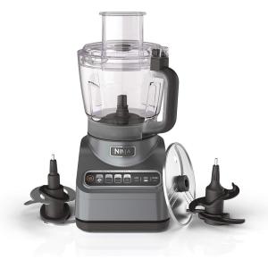 imageNinja Professional Plus Food Processor 1000PeakWatts with AutoiQ Preset Programs Chop Puree Dough Slice Shred with a 9Cup Capacity and a Silver Stainless Finish BN601C  Canadian Version