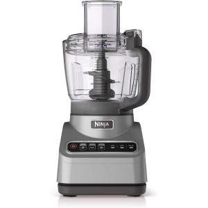imageNinja Professional Plus Food Processor 850Watts With AutoiQ Preset Programs Chop Puree Dough Slice Shred With a 9Cup Capacity and a Silver Stainless Finish BN600C  Canadian Version RenewedNew Version