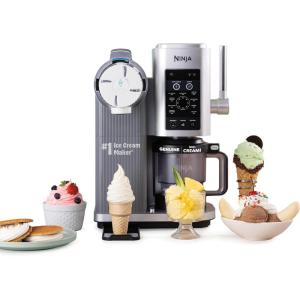 imageNinja Swirl by CREAMi Ice Cream and Soft Serve Maker Sorbet Milkshake Frozen Yogurt Low Calories Program 13in1 Soft Serve Handle 2 CREAMi Swirl 16oz Pints For Kids ampamp ALL NC701 Renewed