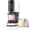 imageNinja CREAMi Ice Cream Maker 5 OneTouch Programs Includes 2 16oz Pints with Lids Transform Frozen Bases to Ice Cream Sorbets Milkshakes Vegan DairyFree Options NC300 White Renewed