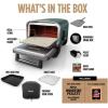imageNinja Woodfire 8in1 Outdoor Smoker Pizza Oven with 5 Pizza Settings Green
