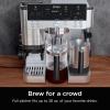 imageNinja Luxe Caf 28 oz Shareable Pitcher for Espresso and Coffee Glass Carafe Hot or Iced Espresso Machine Accessories XSKSHRBLEPTCHR
