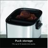 imageNinja Luxe Caf Knock Box Accessories for Espresso Machine Easy ampamp MessFree Puck Disposal Coffee ampamp Espresso Grounds Nonslip Base Removable Bar Holds 10 Double Shot Pucks XSKKNOCKBOX